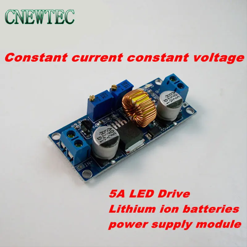 Módulo de fuente de alimentación de baterías de iones de litio de accionamiento LED 5A, entrada de reducción de 6-38V, salida de 1,25-36V, corriente