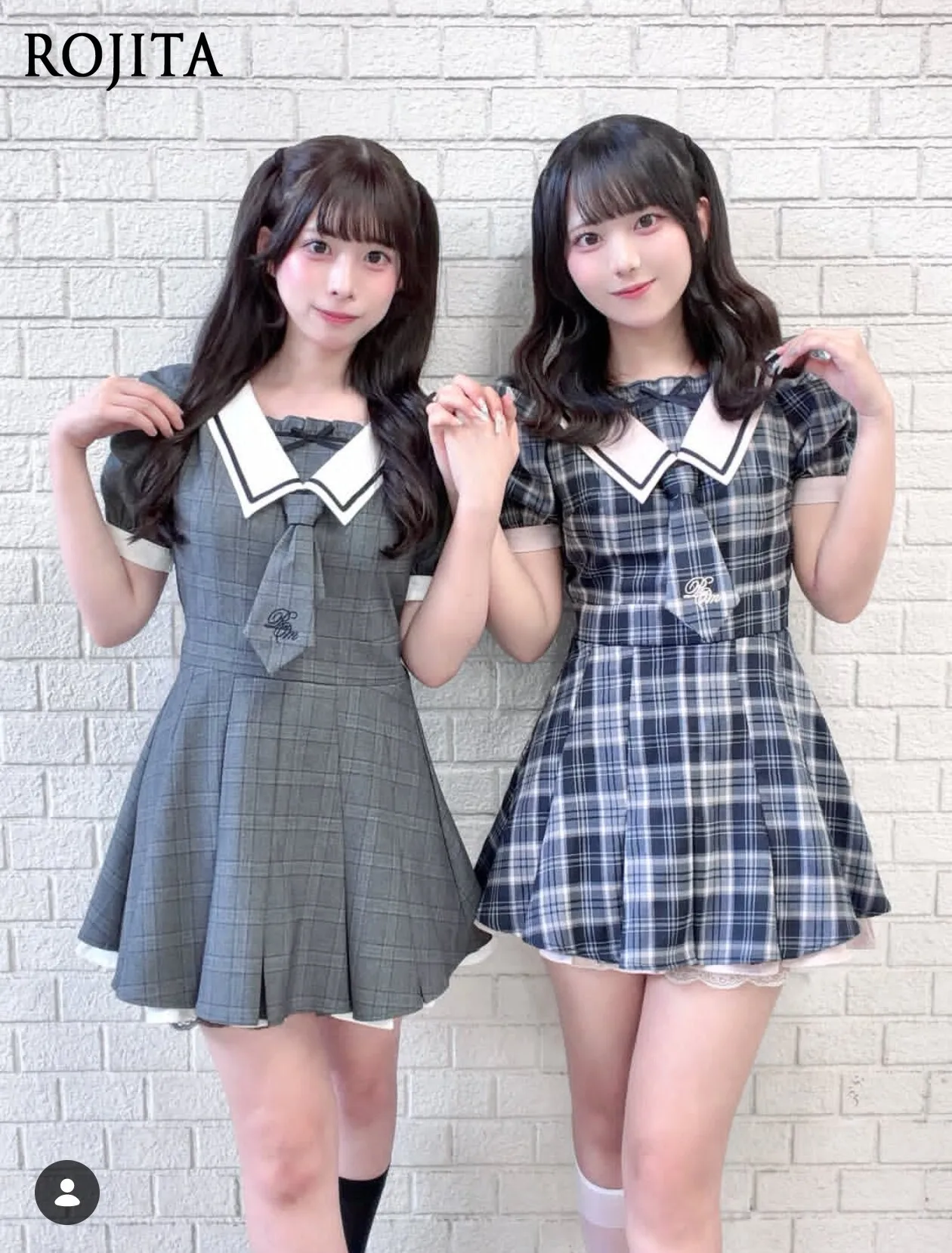 Japanese Preppy Sailor Collar Mini Dress Women Puff Short Sleeve Necktie Decor Pleated Short Skirt Plaid Striped Dress