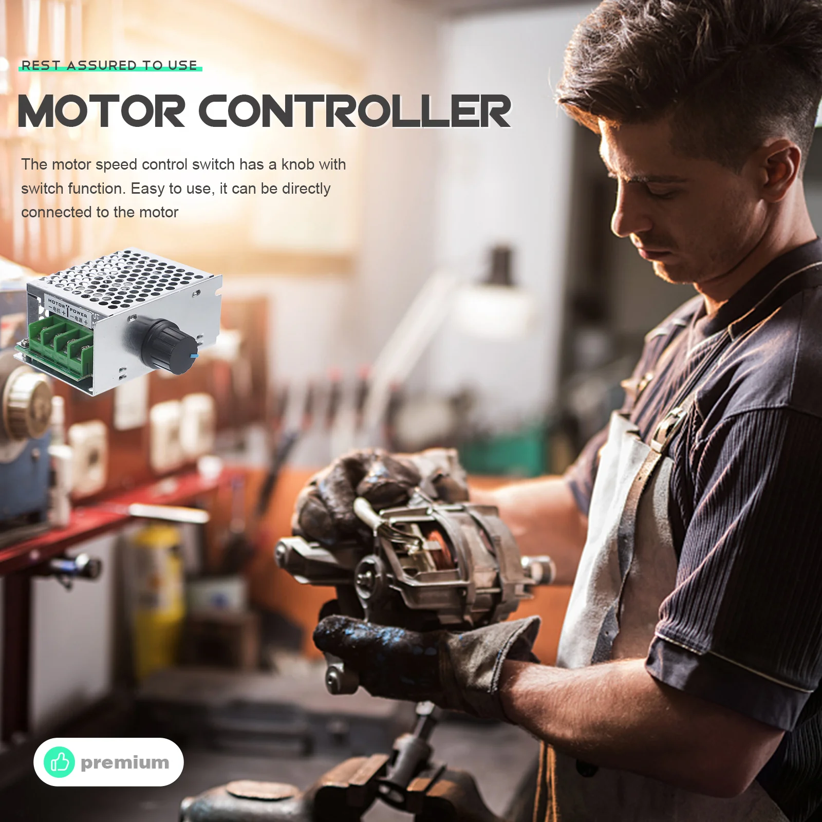 

Dc Speed Controller 7-70V 30A Pwm Adjustable Aluminum Shell Fuse Motor Control Regulator For Electric Motor Speed Driver