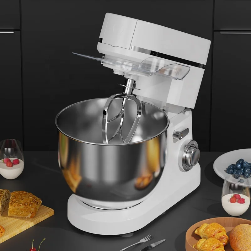 8L 1500W Multifunction  Kitchen Stand Mixer with  Reversible Bowl Mini USB Powered Food Processor for Grinding for Kitchen Use
