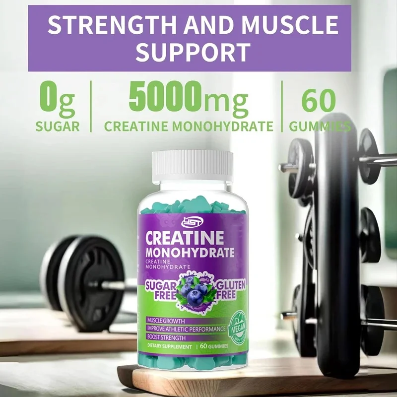 Creatine monohydrate gummies are suitable for both men and women, used for muscle strength and muscle generator