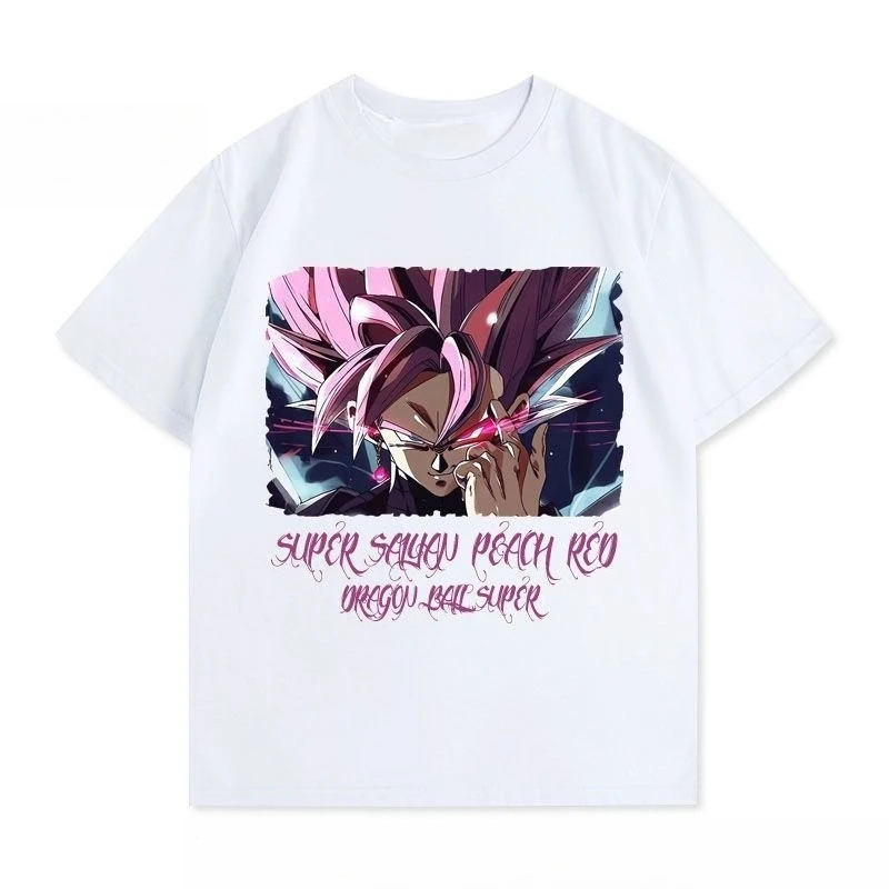 Dragon Ball Super Saiyajin bedrucktes T-Shirt für Herren und Damen, gleiches, lockeres und atmungsaktives, großes Kurzarm-Top