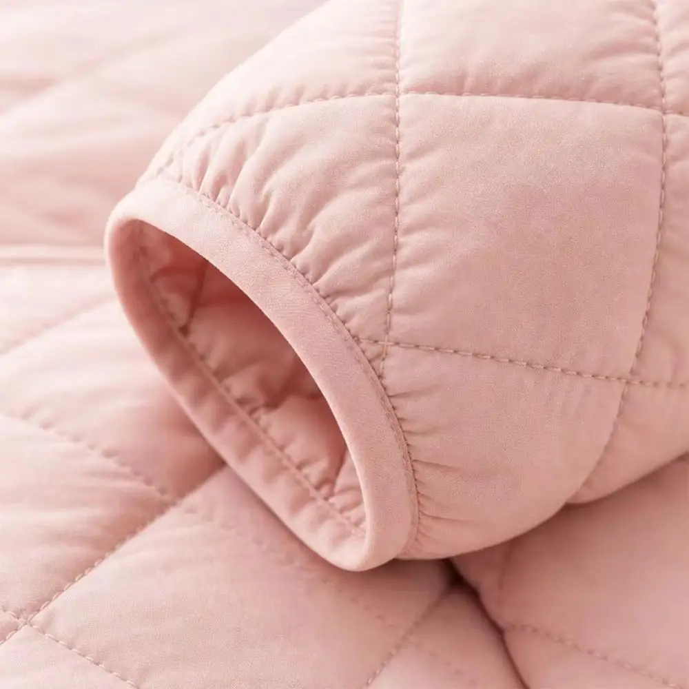 Elegant Keep Warm Women's Outerwear Zipper Closure Lightweight Outwear Coat Hooded Light Jacket Fall Winter