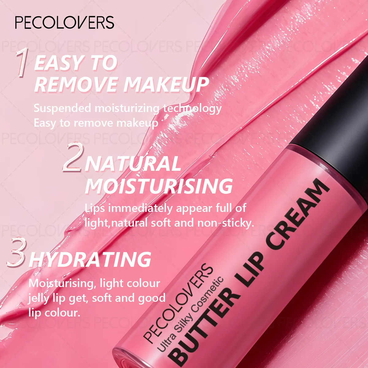 1PC Natural Nude Lip Gloss - Waterproof & Sweatproof, Mirror Shine, Creamy Texture, Highly Pigmented, Lightweight Non-sticky