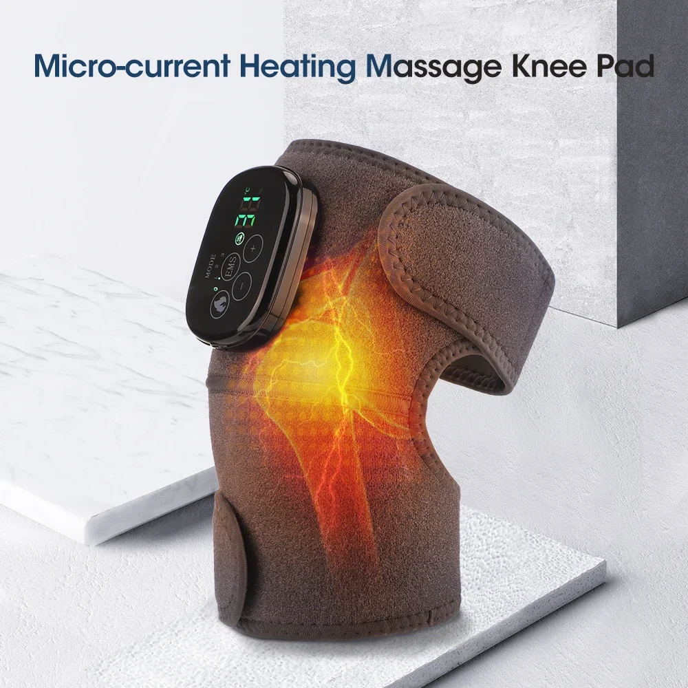 Micro-current Heating Massage Knee Pad Heated Shoulder Pad Elbow Pads Hot Compress Knee Brace Keep Warm Fatigue Pain Relieve