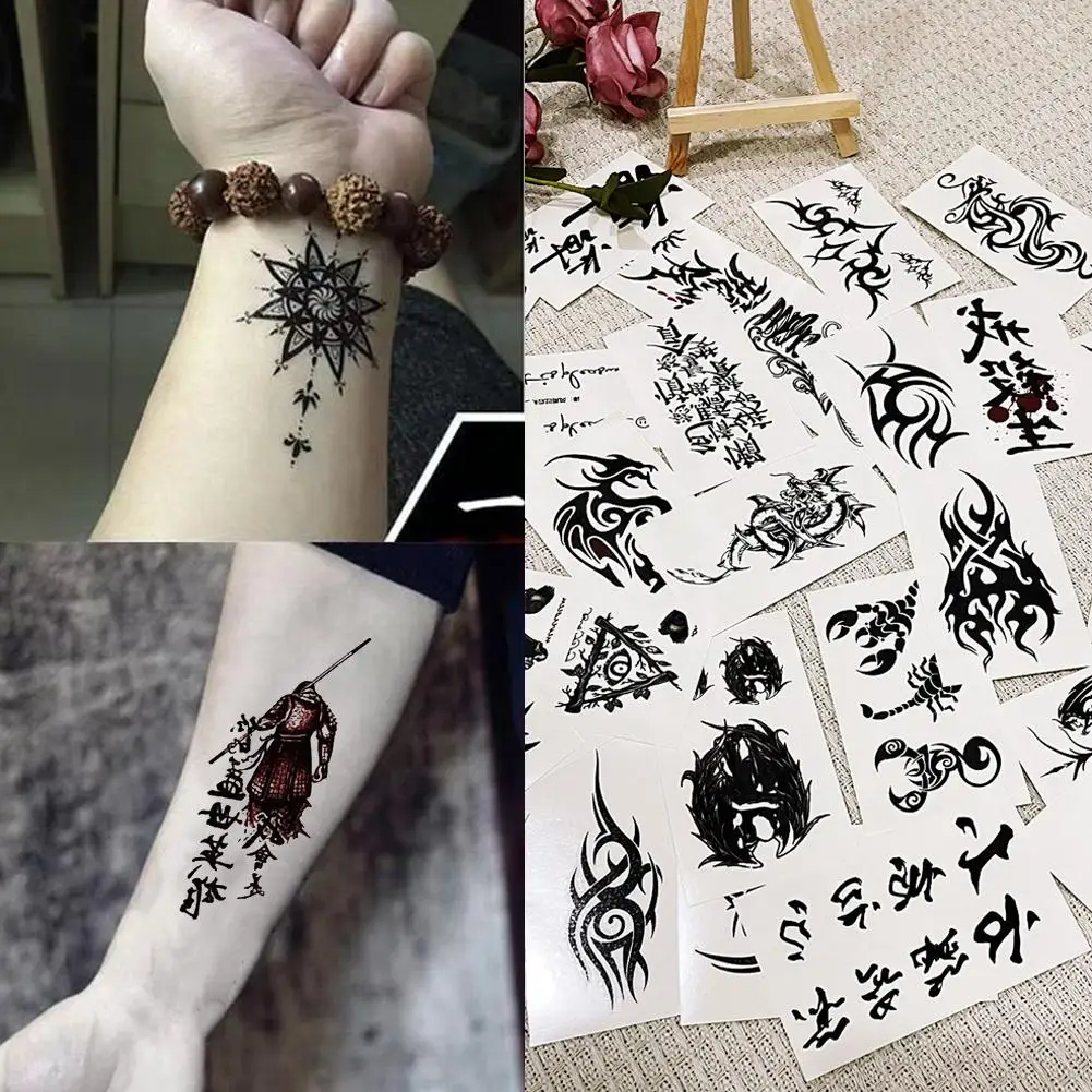 

30pcs Waterproof Spider Bat Tattoo Stickers For Halloween Party Skull Pumpkin Temporary Fake Tattoo Body Decor X6T7