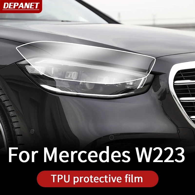 

Lnterior film for Mercedes w223 S series class 2021~ 2024 covers trim benz s w223 S400 S450 S550 S480 amg supplies accessories