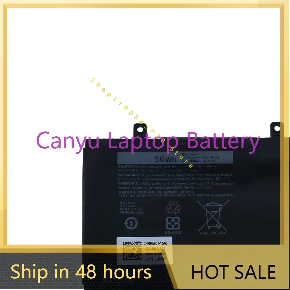 

2024 H5H20 для XPS 15 9560 9570 7590 15-9560-D1845 Precision M5520 M5530 5530 62MJV M7R96 05041C 5D91C P56F001 аккумулятор для ноутбука
