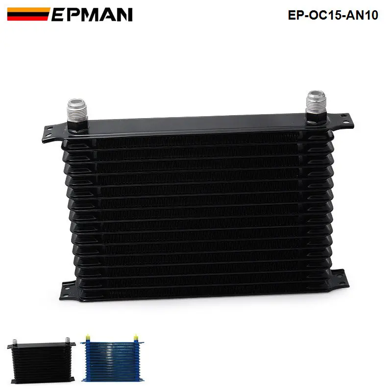 

EPMAN Racing Aluminum 15 Row AN-10 AN Transmission Oil Cooler Tank Core EP-OC15-AN10