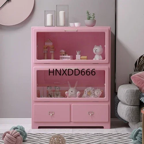 New style Dopamine Color Chest of Drawers Side Cabinet Bedroom and Household Storage Locker