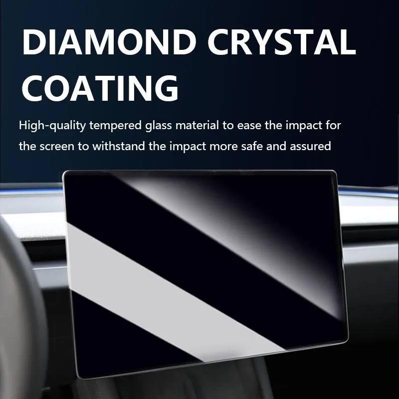 For Model3 HD Tempered Glass Screen Film For Tesla Model 3 2024 Highland Center Console Display Protector Interior Accessories