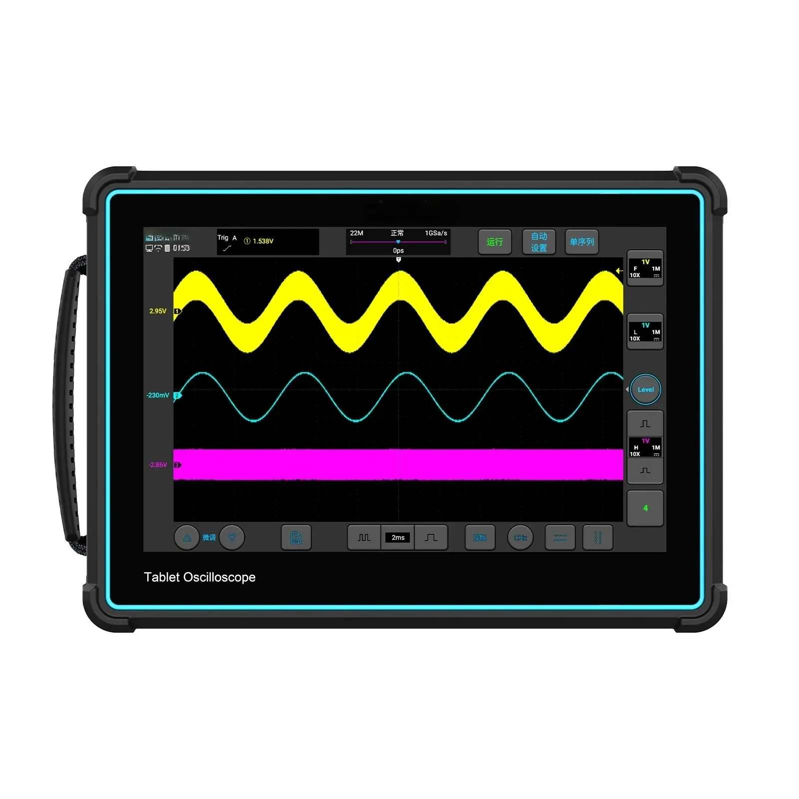 Micsig TO2002 200MHz 1GSa/s Tablet Oscilloscope 2 Channel Oscilloscope Supports Bus DecodingHOT SALES