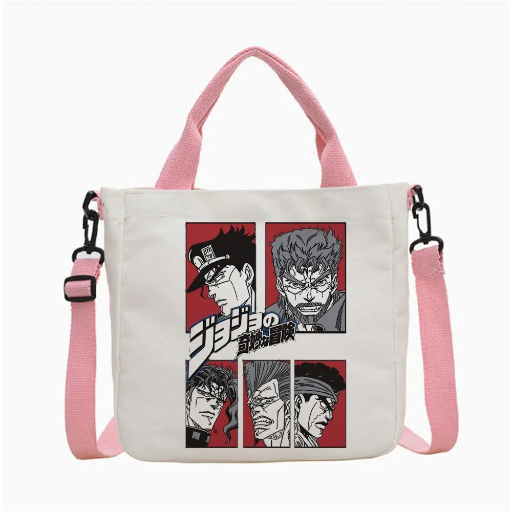 Jojo Bizarre Adventure Steel Ball Run tote bag y2k shopping shoulder  foldable totebag woman