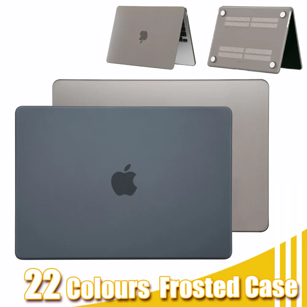 

Laptop Case For Apple Macbook 11 12 13 15 16 Inch For M3 A3113 A3114 For A2338 For Air 13 A2337 A2941 Frosted Protective Cover