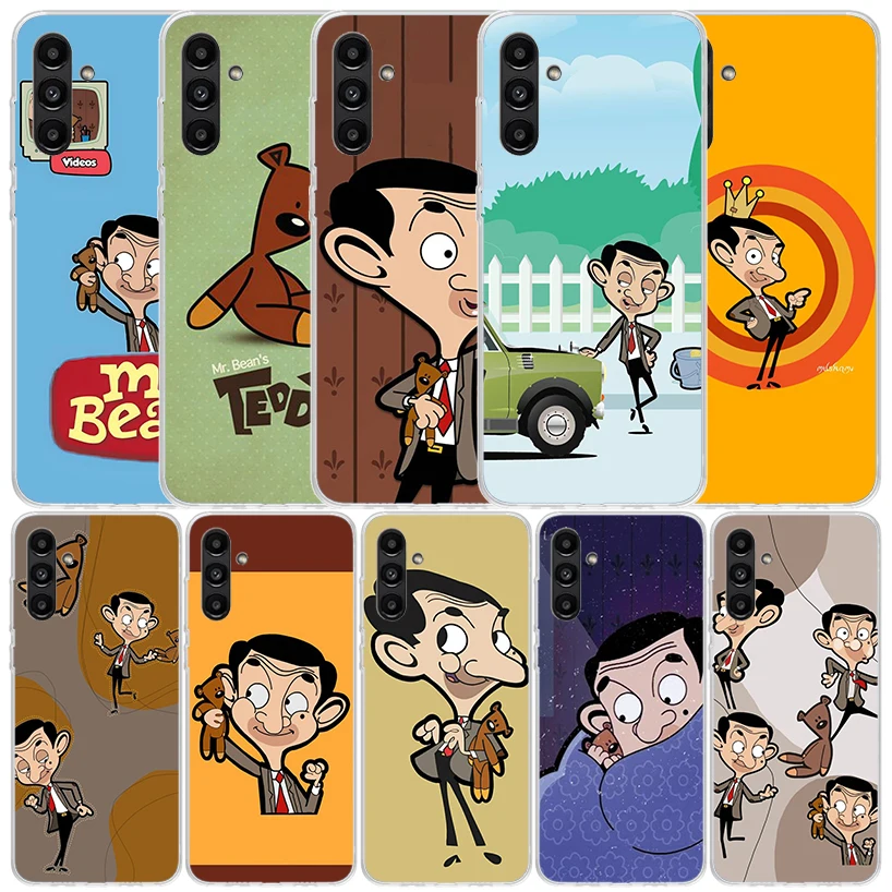 Mr-B-Bean Cartoon Cover for Samsung Galaxy A17 A37 A57 A16 A26 A36 A56 A15 A14 A55 Phone Case A13 A53 A25 A35 A24 A34 A23 A33 Ga