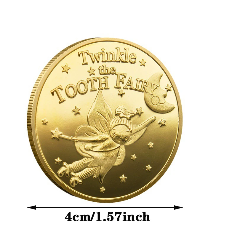 Twinkle The Tooth Fairy Collectible Golden Plated Souvenir Coin A Gift From The Tooth Fairy Crown Commemorative Coin - Image 5