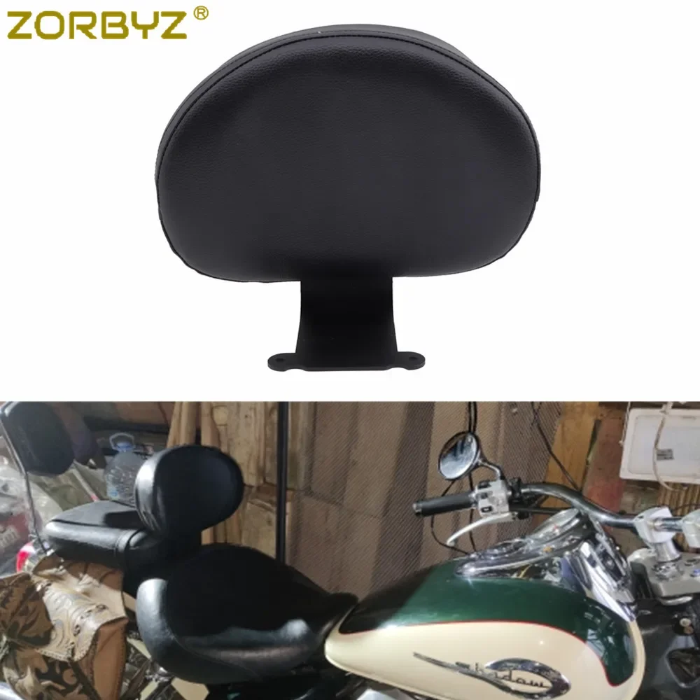 ZORBYZ Motorcycle Driver Rider Backrest Cushion Pad For Honda Shadow VT400 VT750 1997-2003