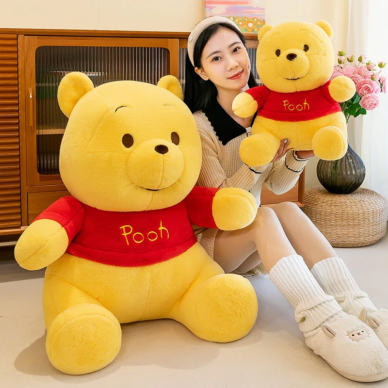 

New Disney Anime cartoon Winnie the pooh Plush Doll Pillow children Birthday gift girl Valentine's Day gifts model toy Figures