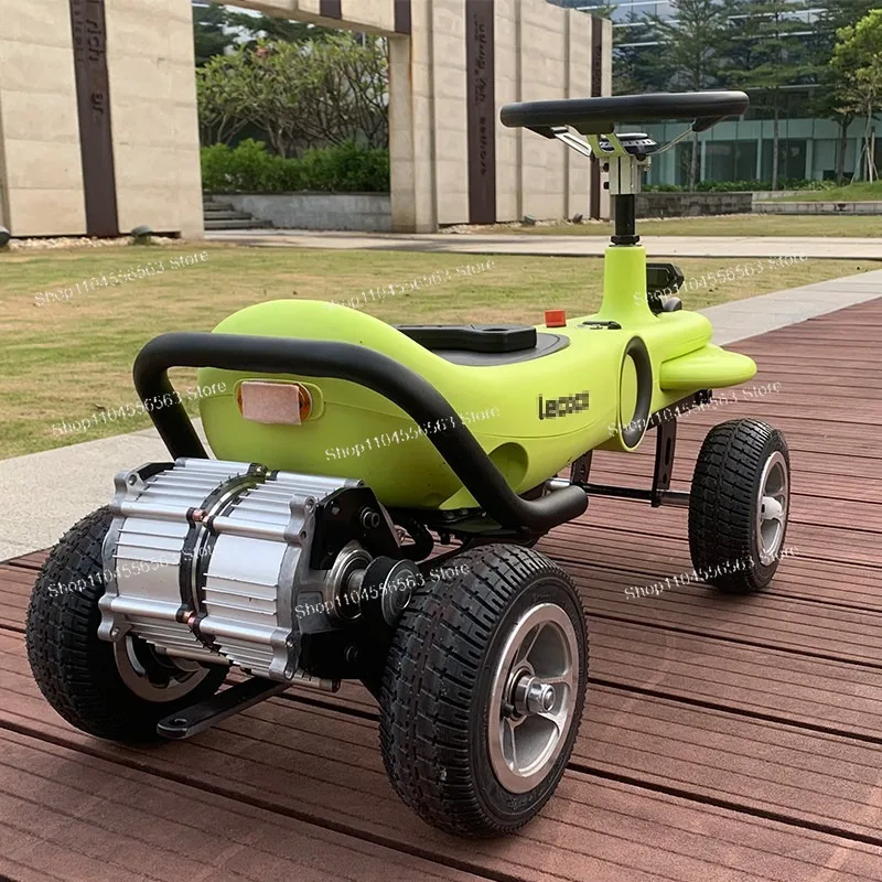 Adult Modified Electric Twist Car, Fast Speed Long Range Drift Commuter Vehicle, DIY Viral Adult Version for Daily Work
