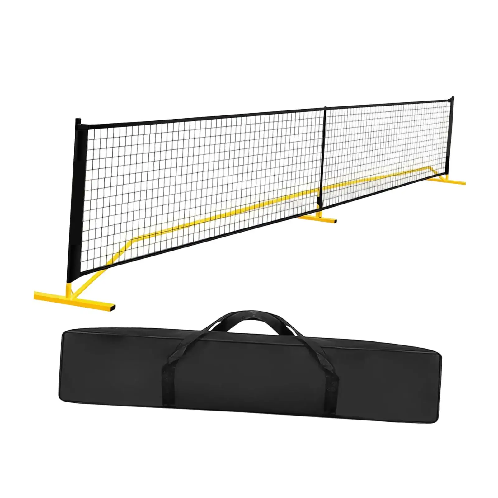 

Pickleball Net Set Weather Resistance Stable Pickleball Net Set System 22ft Regulation Size with Storage Bag for Game Training