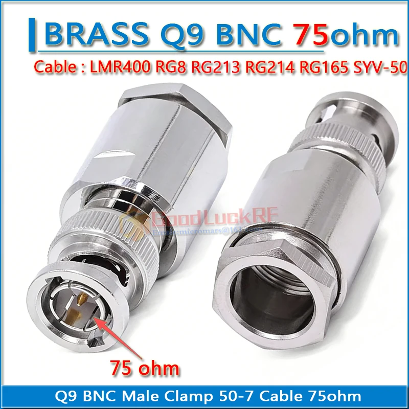 Q9 Bnc Male Clamp S…