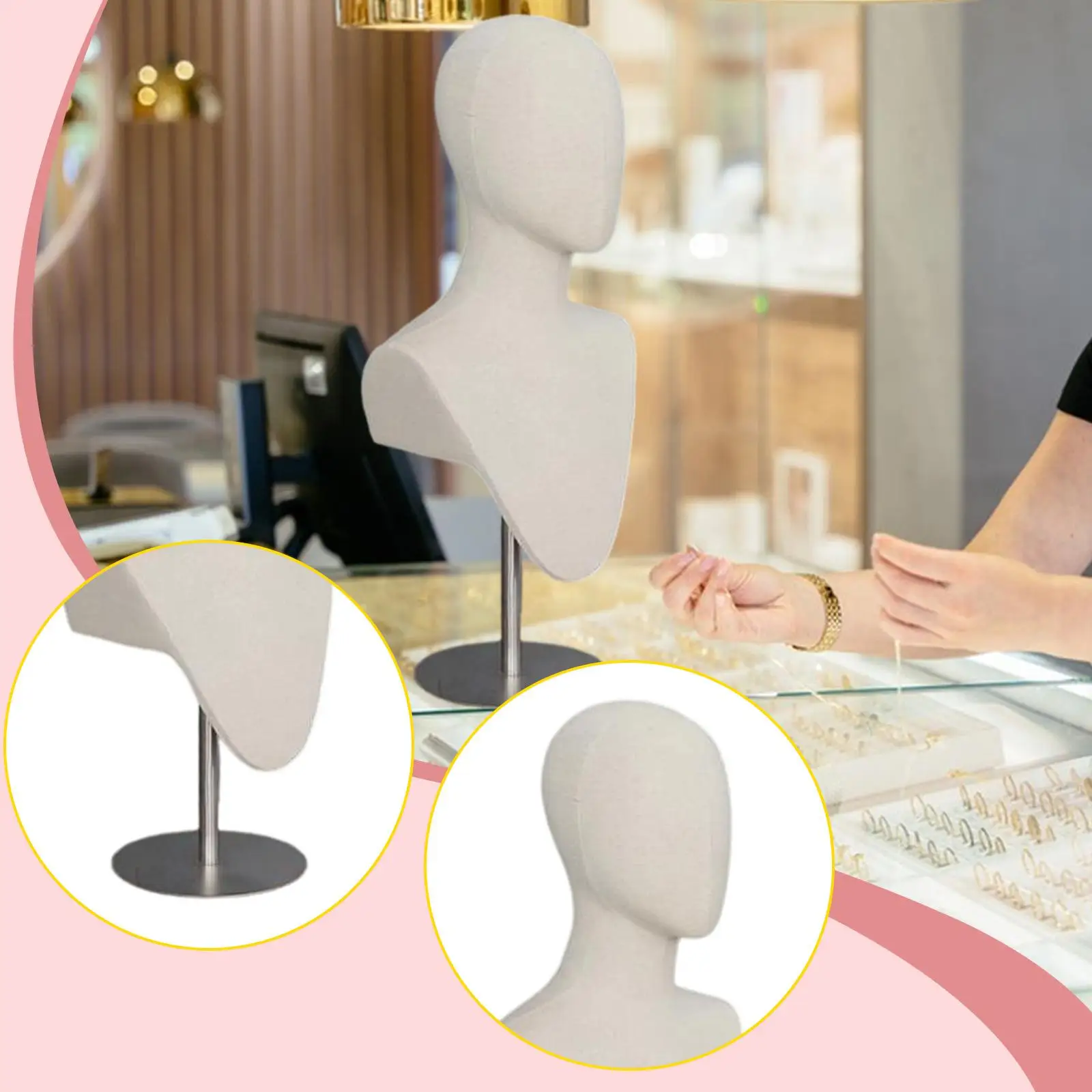 mannequin-head-model-portable-multipurpose-wig-display-model-hat-holder-adjustable-height-for-sunglasses-jewelry-headbands