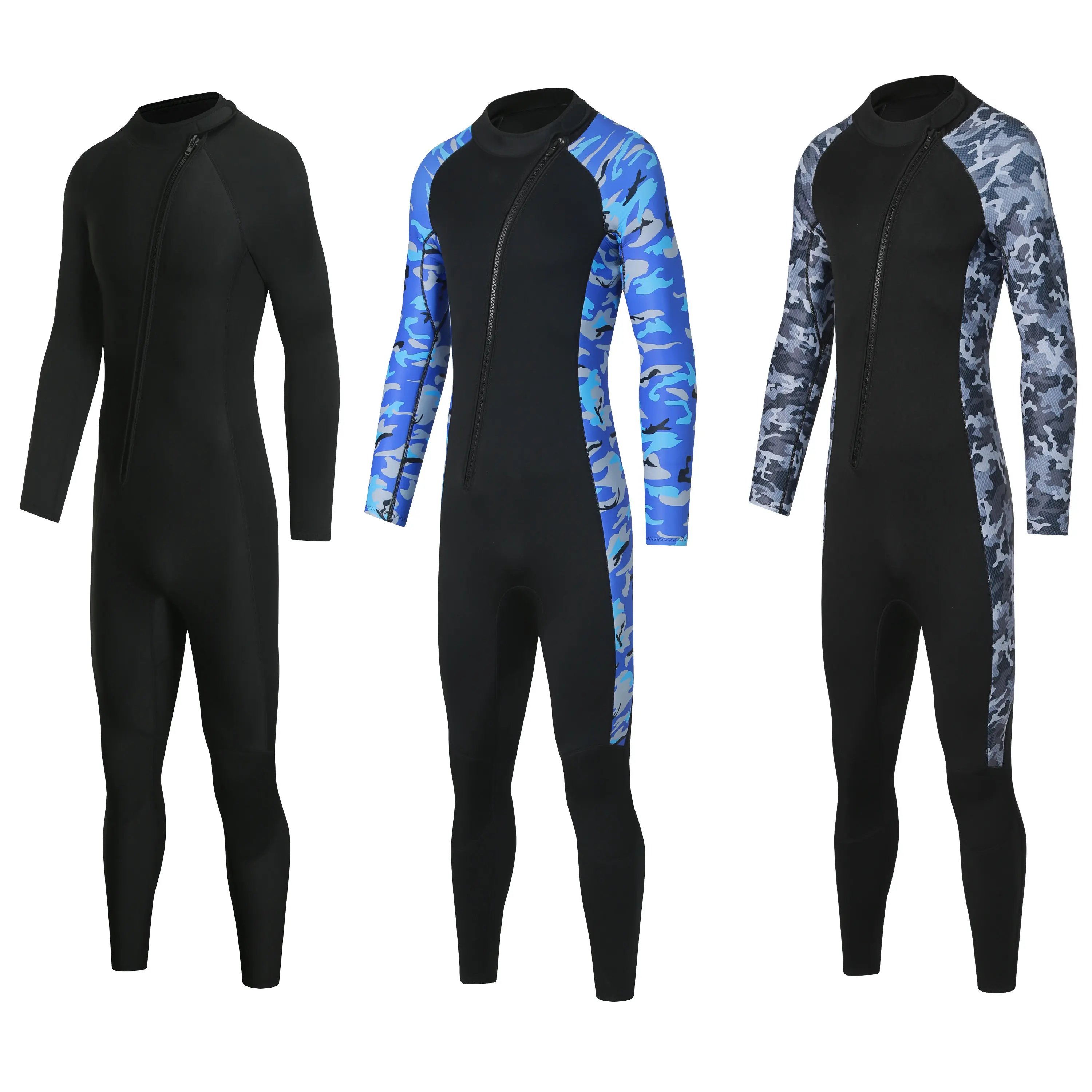 

3MM diving suit men's and women's one piece swimsuit long sleeved professional cold and warm surfing suit wet diving suit