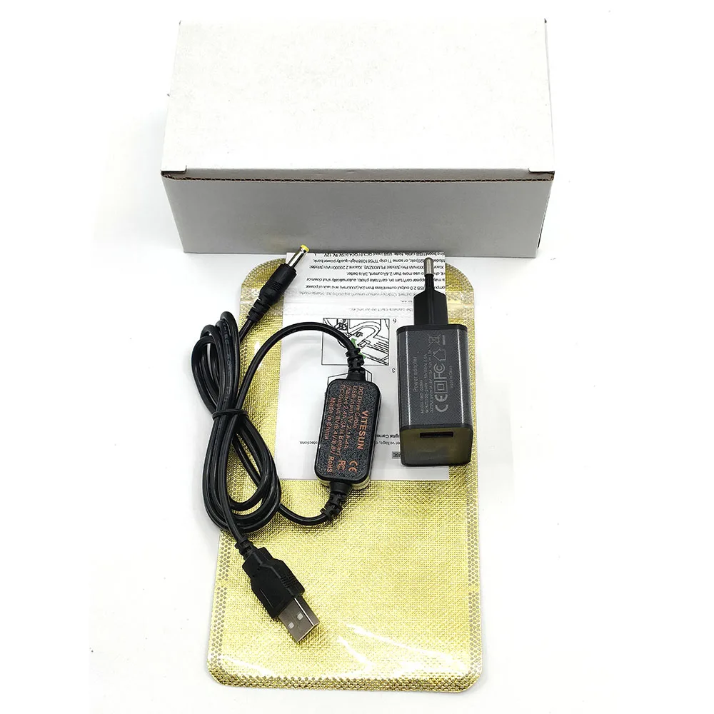Power Bank USB Cable+QC3.0 Quick Charger for Panasonic DMW-DCC6 DCC8 DCC11 DCC12 DCC15 DMW-BMB9 BLC12 BLG10 BLF19 Dummy Battery