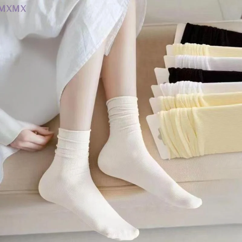 

10 пар носков среднего размера из ледяного шелка для женщин, однотонные удобные носки, летние дышащие носки для занятий спортом льда