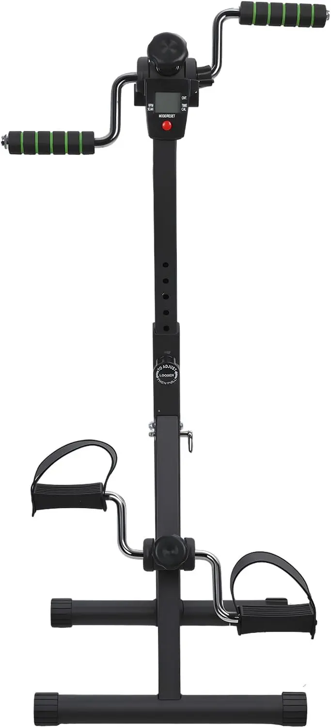 

Pedal Exerciser Bike Hand Arm Leg and Knee Peddler, Elderly Exercise Bike, Adjustable Fitness Equipment for Seniors, Elderly Hom