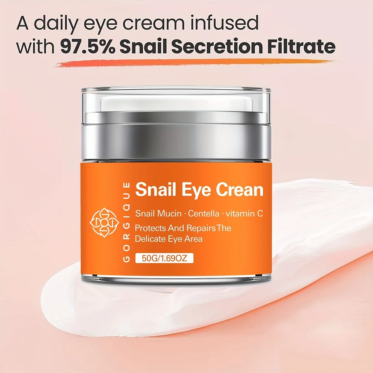 Crema para ojos con mucina de Caracol 97.5%, crema filtrante K Beauty debajo de los ojos