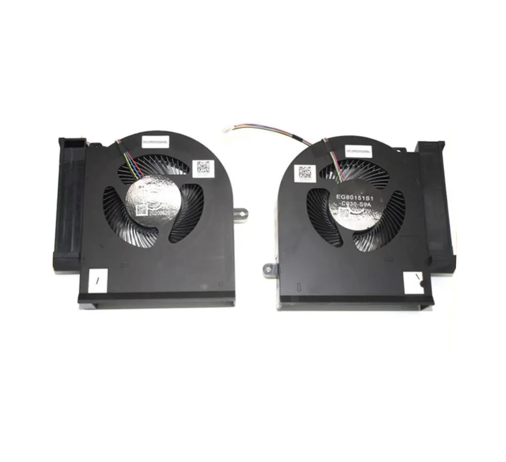 CPU GPU Fan For Alienware Area-51M R1 R2 RTX2060 05C68F EG80151S1-C030-S9A 05CC81 EG80151S1-C040-S9A DC12V A Pair