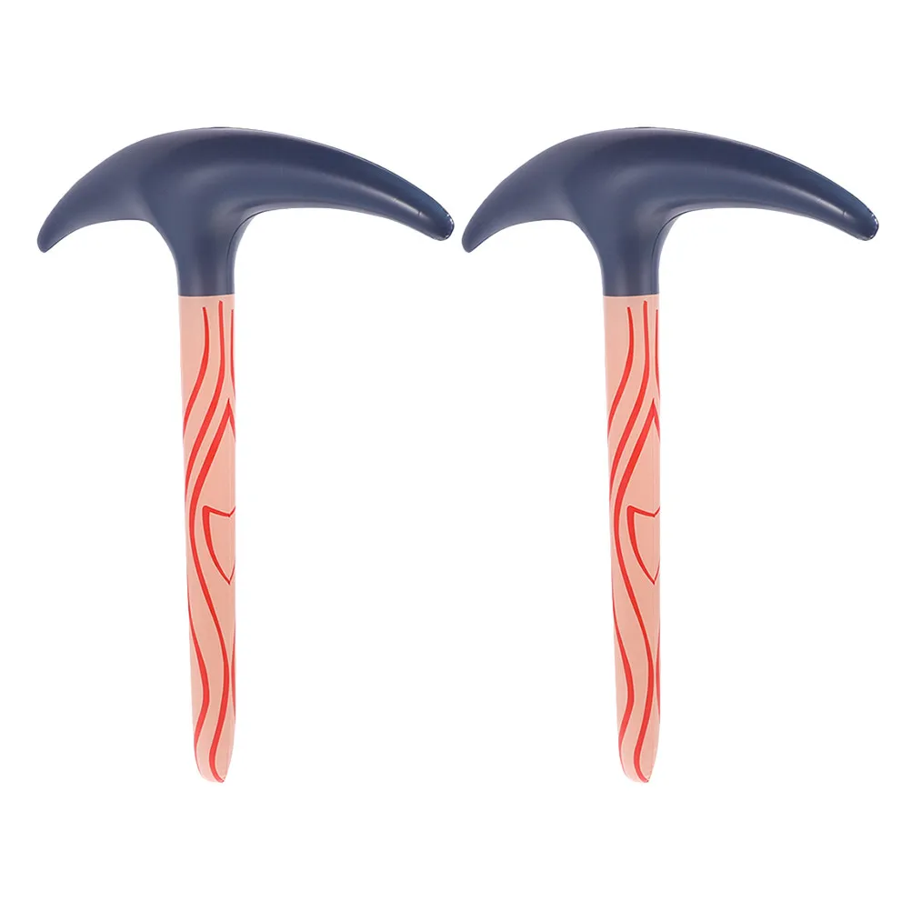 

2Pcs Inflatable Pickaxe Funny Party Balloon Interactive Decoration for Birthday Halloween PVC Party Favor Inflatable Trick Toy