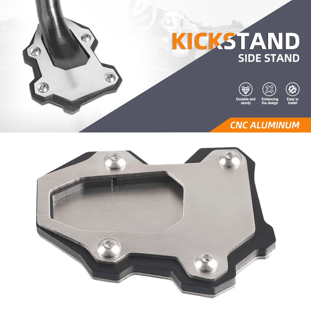 

For Suzuki V-strom 1000 1050 1000XT 250 DL 1000 250 VStrom 1050XT Kickstand Extension Foot Side Stand Pad Support Plate Stand