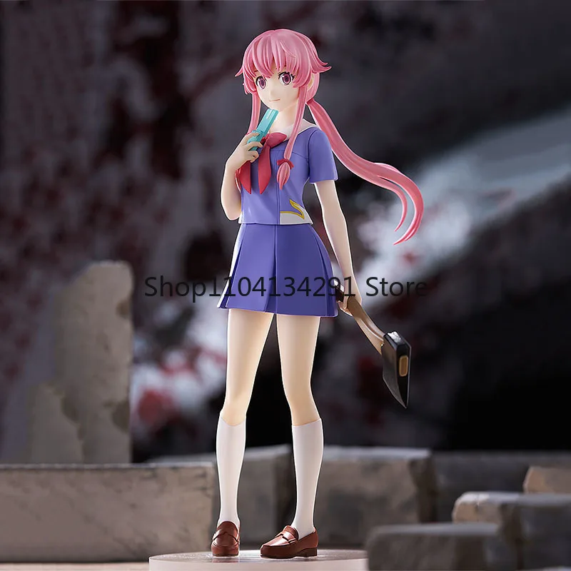

Подлинная оригинальная GSC POP UP PARADE Mirai Nikki Gasai Yuno 17 см аниме фигурка ПВХ Коллекционная модель куклы орнамент игрушка подарки