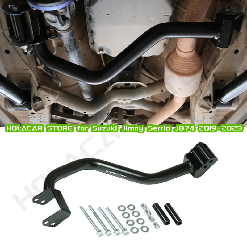 Car Front Lower Brace Chassis Suspension Bar Low Brace Accessories For Suzuki Jimny  Automatic Transmission JB64 JB74 2019+