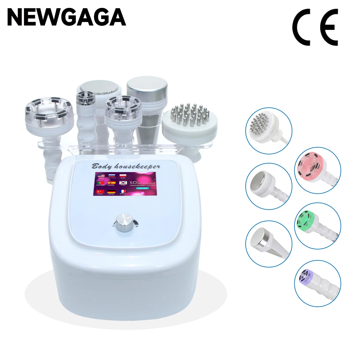 

New 6 in 1 80K RF Cavitation Vacuum Ultrasonic Cellulite Reduction Machine Weight Loss Massager Tightening Facial Beauty Device
