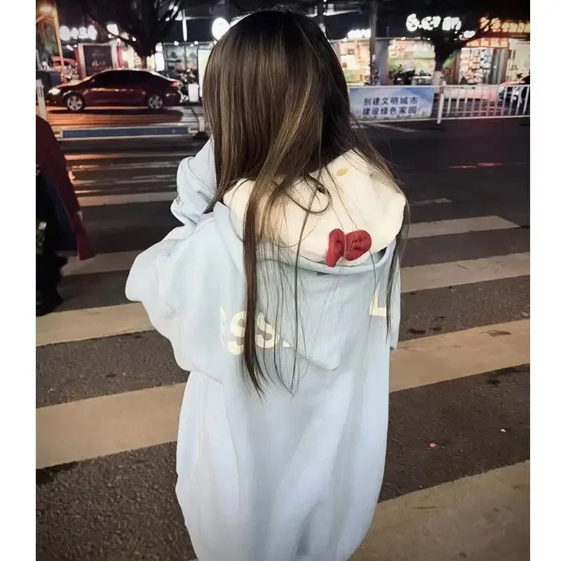 Sanrio Hello Kitty veste à capuche femmes Style coréen Style Preppy ample confortable Couple sweat à la mode Kawaii cadeau