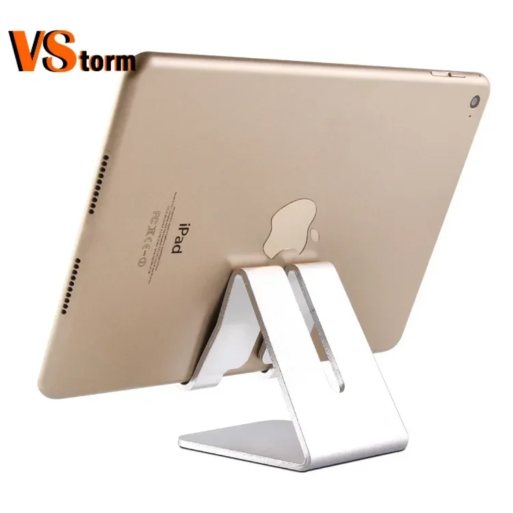 New Aluminum Mobile Phone Holder Desk Holder  Phone Stand Metal  Accessories Silicone Base Phone Kickstand  holder