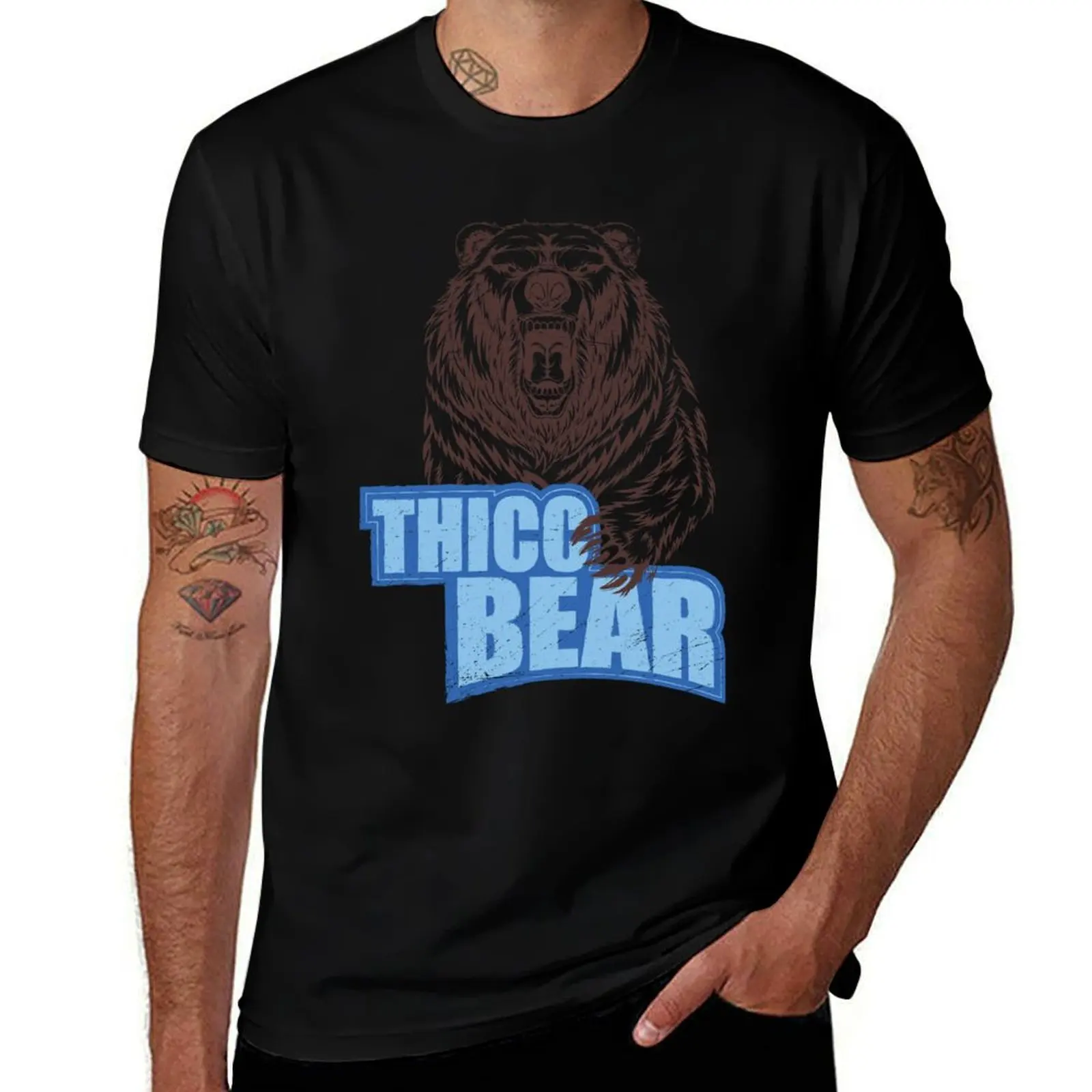 

T-Shirt T-Shirt THICC Blues cotton man high shirts pack shirts cotton cotton quality for t t shirt t Bear man -
