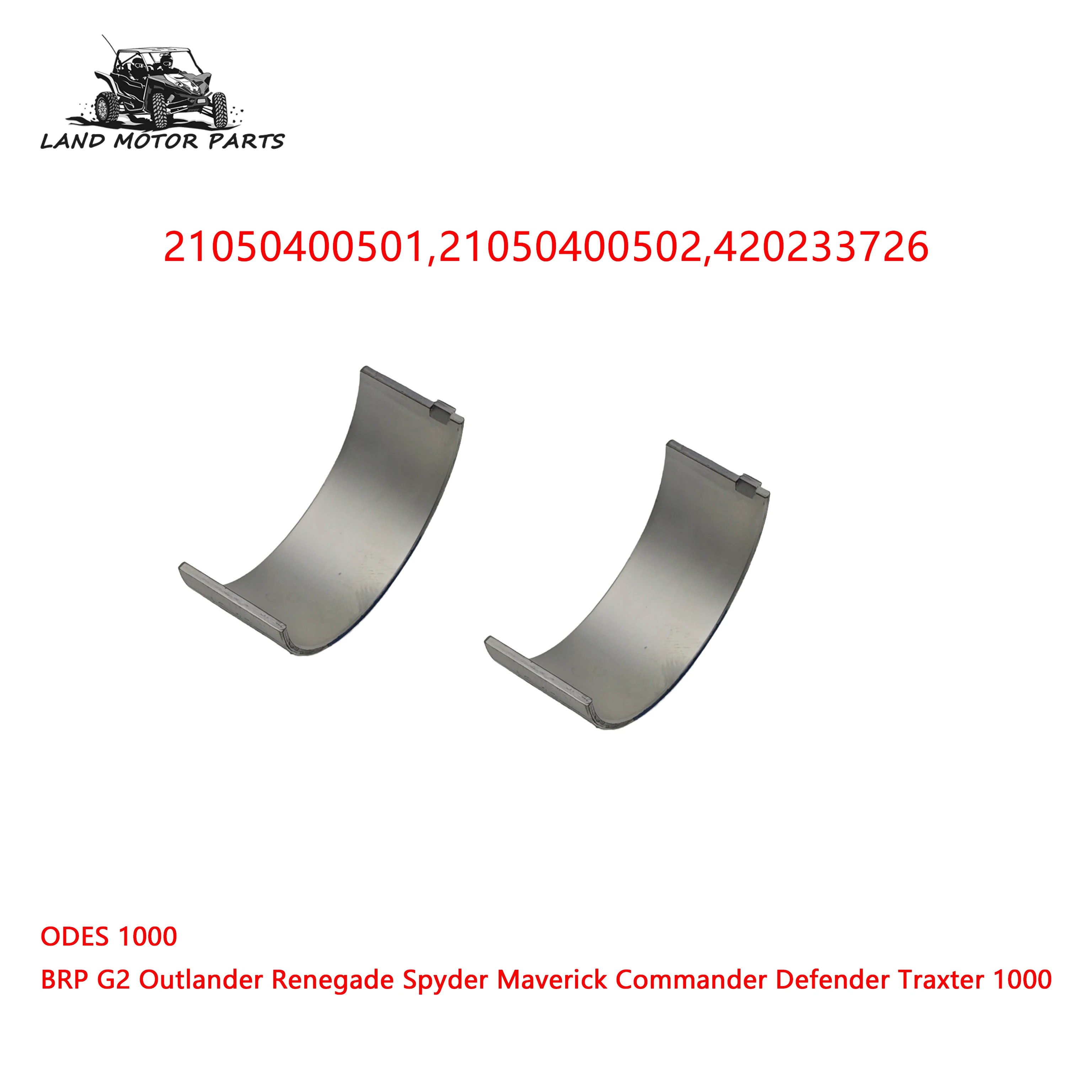

Connecting rod bearing 21050400501,21050400502,420233726 For ODES 1000G2 Outlander Renegade Spyder Maverick Commander 1000