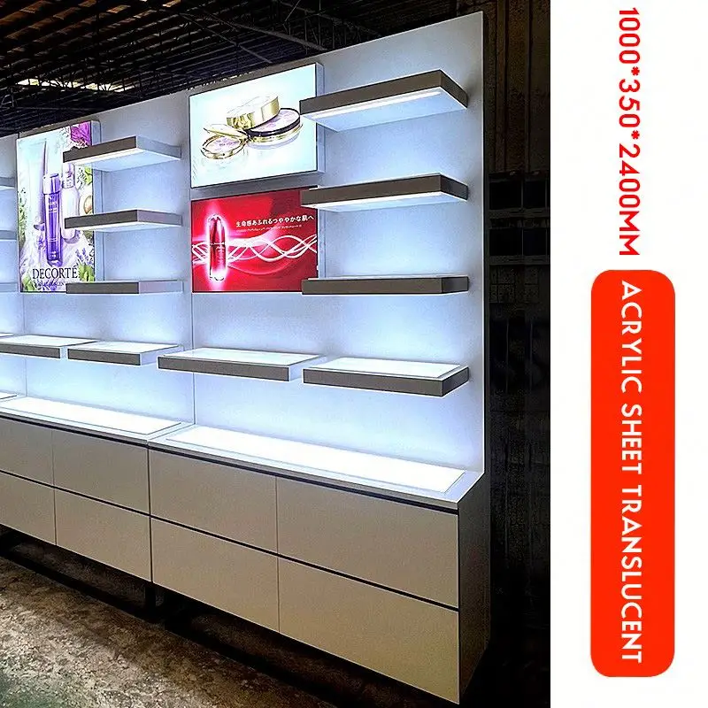 custom.High-End Modern Makeup Cosmetic Display Cabinet High-Established Beauty Furniture Showcase