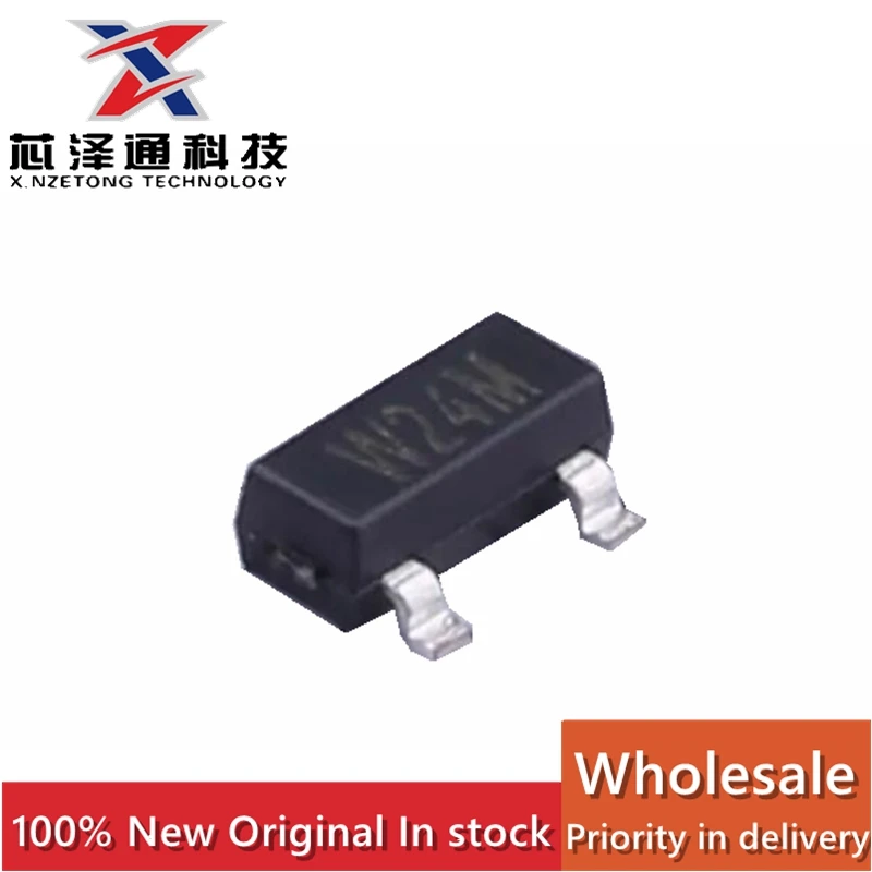 （20 pieces）WNM2024-3/TR brand new original SOT-23 silk screen W24M field-effect transistor (MOSFET)