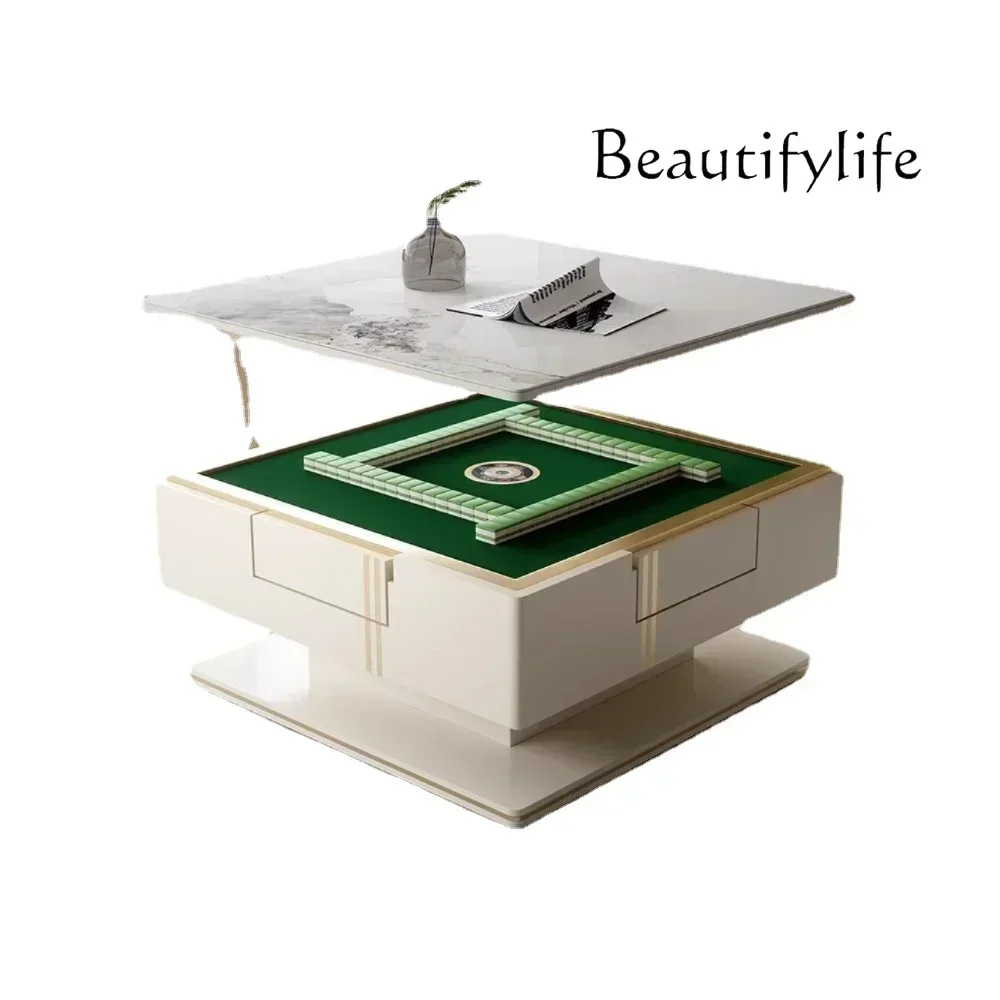 Lifting Coffee Table Dual-Use Mahjong Table Automatic Multi-Function Mahjong Tea Table All-in-One Machine