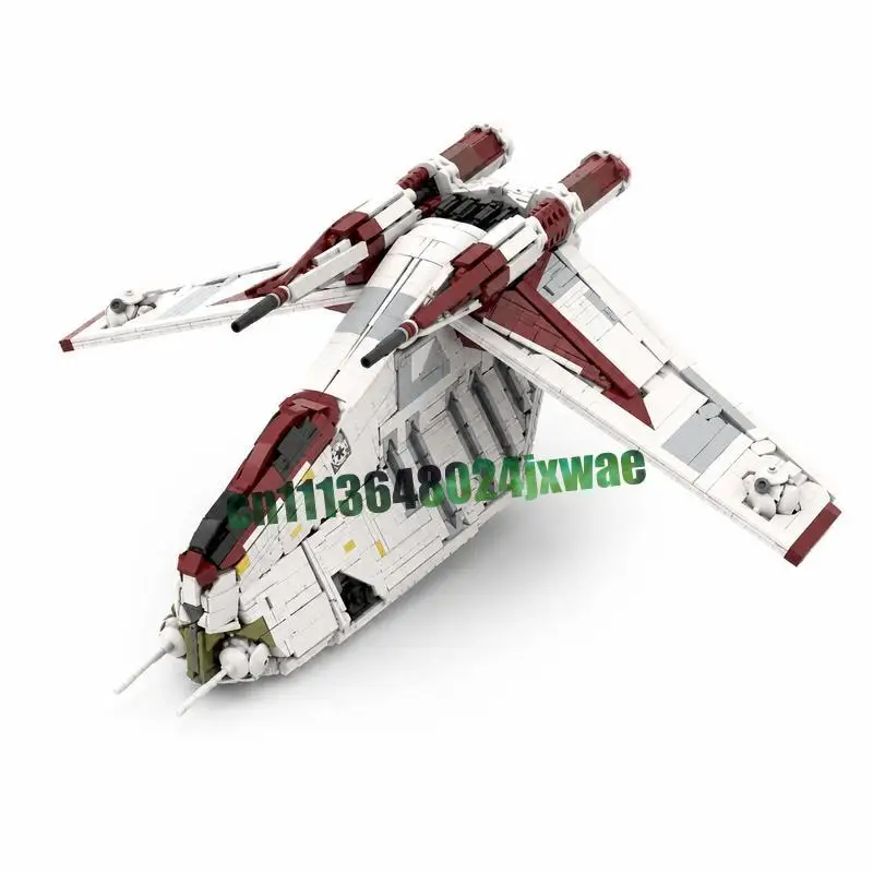 NEU 3022-Teiliger Republic Gunship Bausatz Sci-Fi Weltraumschlacht-Modell DIY Montage Kreatives Spielzeug Sammlerstück Ausstellungsstück Puzzle Geschenk