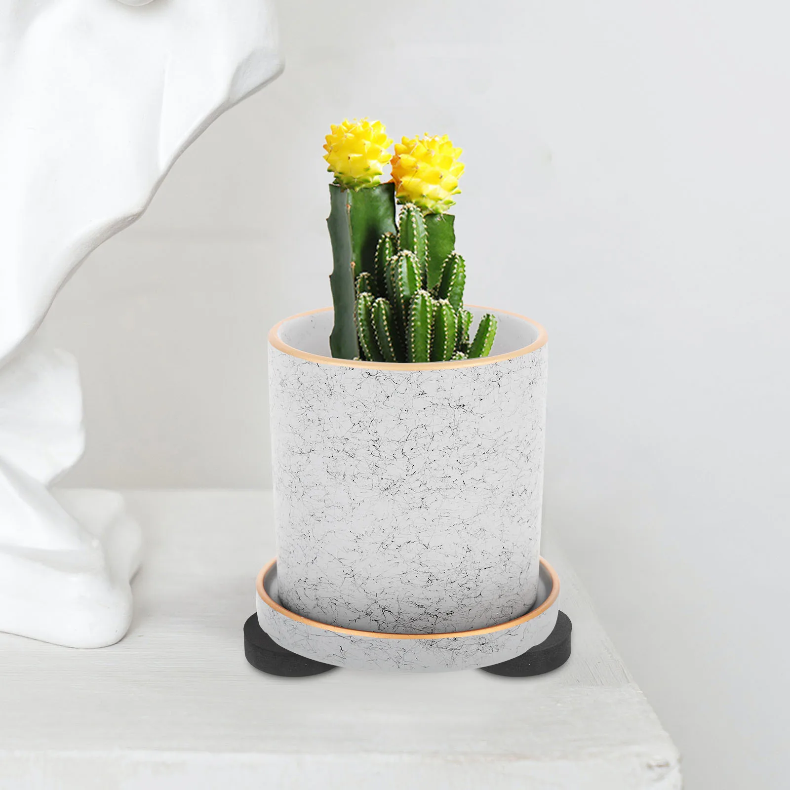 ขาตั้งกระถางต้นไม้ EVA 80 ชิ้น อุปกรณ์เสริมสำหรับสวน ที่ยกกระถางต้นไม้สำหรับลานบ้าน