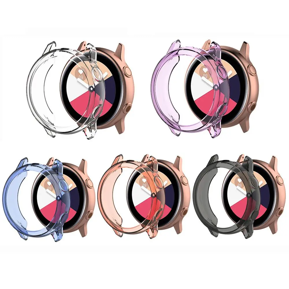 Sport Classic Clear 40mm TPU Watch Case Cover Protector For Samsung Galaxy Watch Active SM-R500