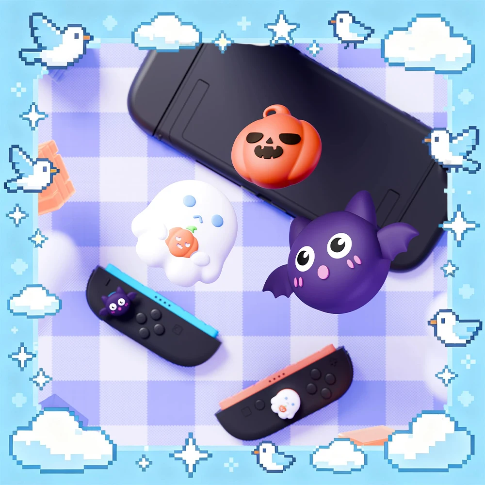 

Колпачки для джойстиков PlayVital: силиконовые, потоустойчивые, не скользят, точное формование для восстановления изгиба джойстика