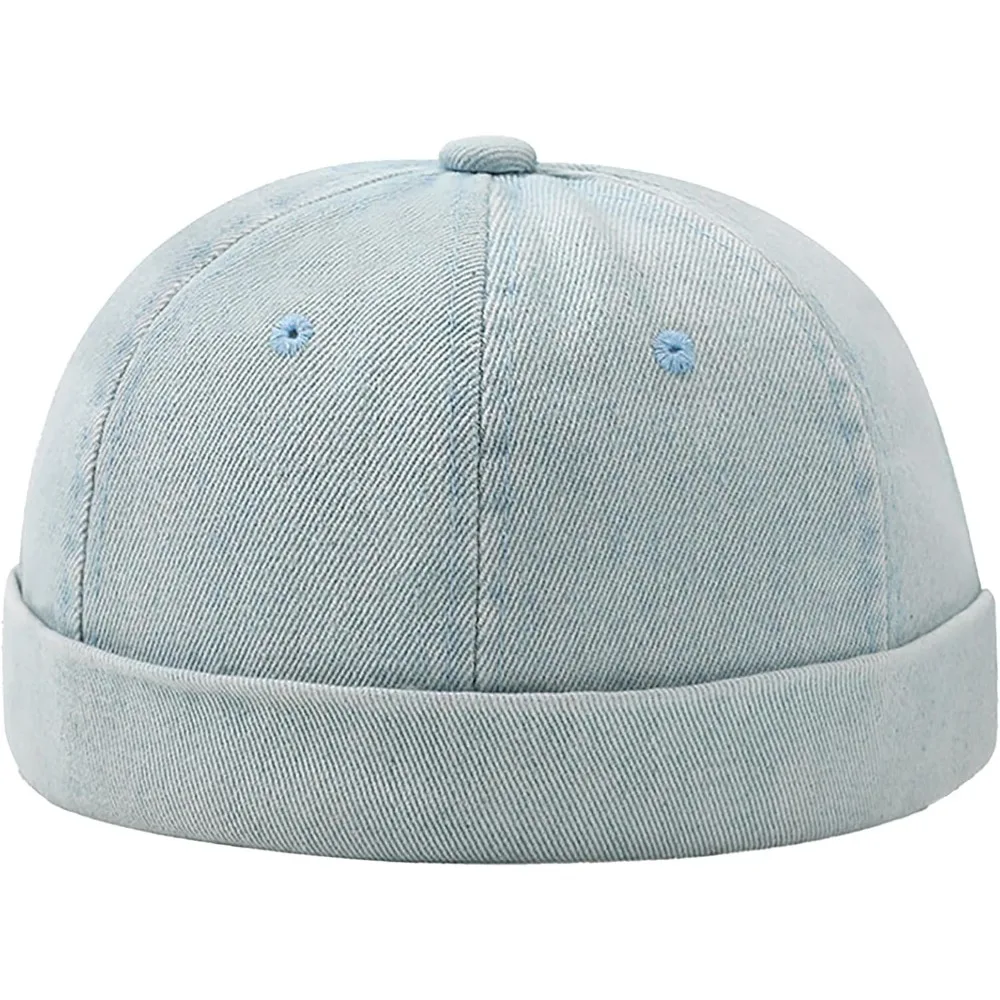 

Brimless Dome Hats for Women Men Sailor Beanie Cap Vintage Docker Hat