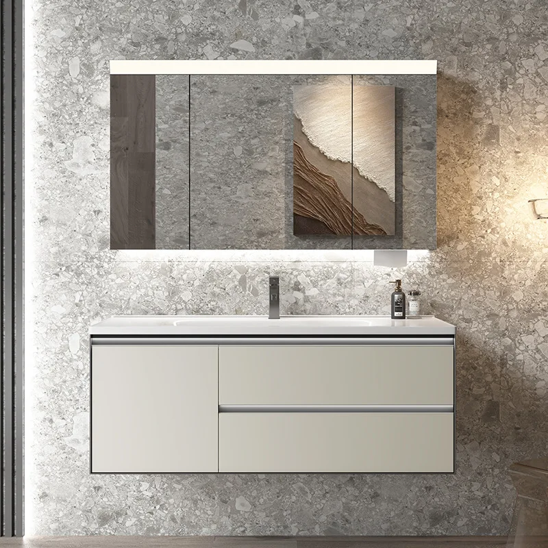 

Металлический подшивный шкаф для ванной комнаты, лампа из резиновой древесины, краска для ванной комнаты, комбинированный шкаф для хранения, мебель для ванной комнаты Banyo Dolabi XYYSG